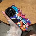 thumbnail image 1 of Estuche protector para teléfono celular 14promax 7plus 8plus XS XR Marca de moda SUPR Estuche para teléfono compatible con iPhone 12ProMax Apple XSMAX Cortex Fashion Cartoon Graffiti Estuche para telé Deng Xun unisex, 1 of 2