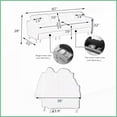 thumbnail image 4 of 3-Seat Teddy Fabric Sofa Bed with Storage - Waterproof & Stain-Resistant, 87” Wide for Living Room Bedroom, 4 of 11