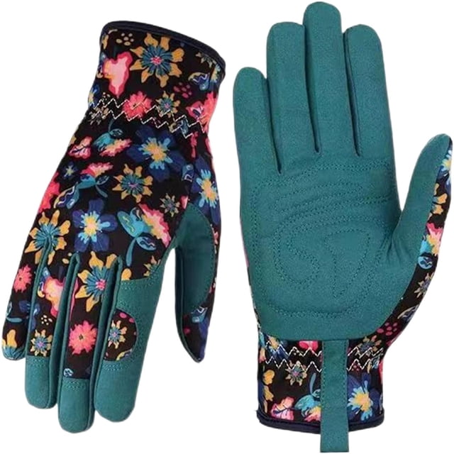 Guantes de horno Guantes de cuero para jardinería para mujer Guantes para trabajar en el jardín Guantes a prueba de espinas para cavar, desmalezar, rastrillar y podar Regalo de jardinería para mujer