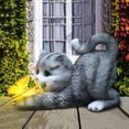 thumbnail image 7 of Cat and Butterfly Solar Garden Statue, Cute Figurine with Cat Holding Butterfly, Outdoor Lawn Art for Mom Grandma, Housewarming Gift, 7 of 7