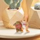 thumbnail image 1 of Estatua de animales en miniatura perfecl Tortuga Conejo Resina para patio al aire libre, 1 of 8