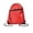 Red, variant on Drawstring Backpack String Bag Sackpack Gym Sack with Zip Pocket for Sports, Gym, Swimming