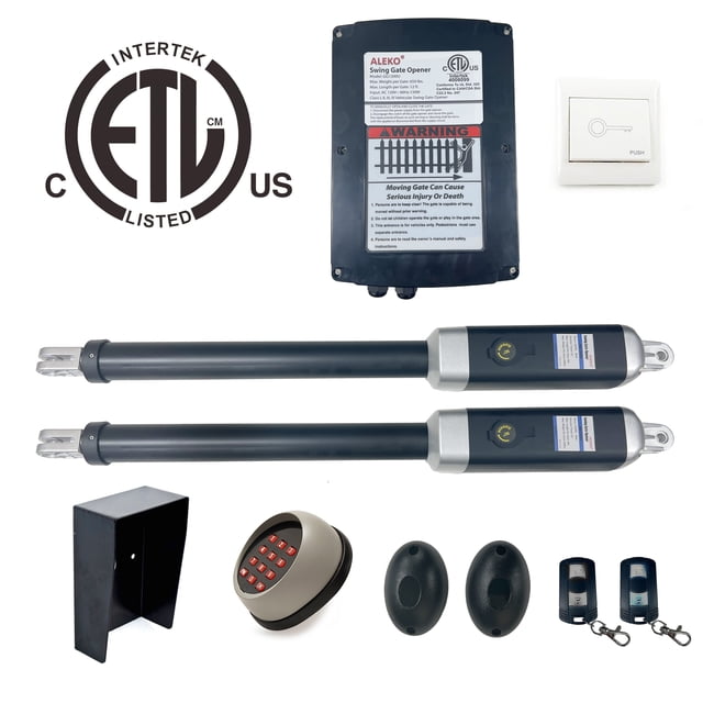 ALEKO ETL Listed Accessory Kit Gate Opener for Swing Dual Gates up to 1760 lb