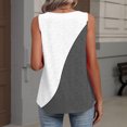 thumbnail image 6 of Kixjoy Womens Tank Tops Loose Fit V Neck Tank Top Sleeveless Trendy Pleated Tunic Tops Summer Floral Print Lounge Cozy Womens Summer Tops, Gray L, 6 of 6