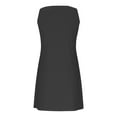 thumbnail image 4 of Mgmyaa Womens Tank Dress Summer Sleeveless Solid Color Casual Sundress V-Neck Pockets Mini Dress, 4 of 5