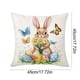 thumbnail image 3 of CaiYueKe Easter Throw Pillow Cover Linen Cushion Case Decorative Sofa Home Decor Spring Holiday Accent Pillowcase Farmhouse Decorations Living Room Bedroom, 3 of 7