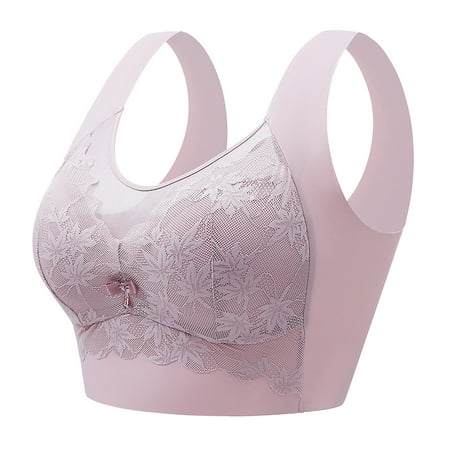 

Wiueurtly Women Gathered Beautiful Back Lace Wrapped Chest Vest Without Steel Ring Fixed Cup To Collect Auxiliary Breasts Seamless Chest Wrapped Bra