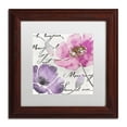 thumbnail image 2 of Trademark Fine Art "Fleurs de France I" Canvas Art by Color Bakery White Matte, Wood Frame, 2 of 4