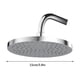 thumbnail image 3 of Cabezal de ducha de acero inoxidable a alta presión - Cabezal de ducha de lluvia de 15 cm con 160 boquillas autolimpiantes para un flujo de agua fuerte, 3 of 9