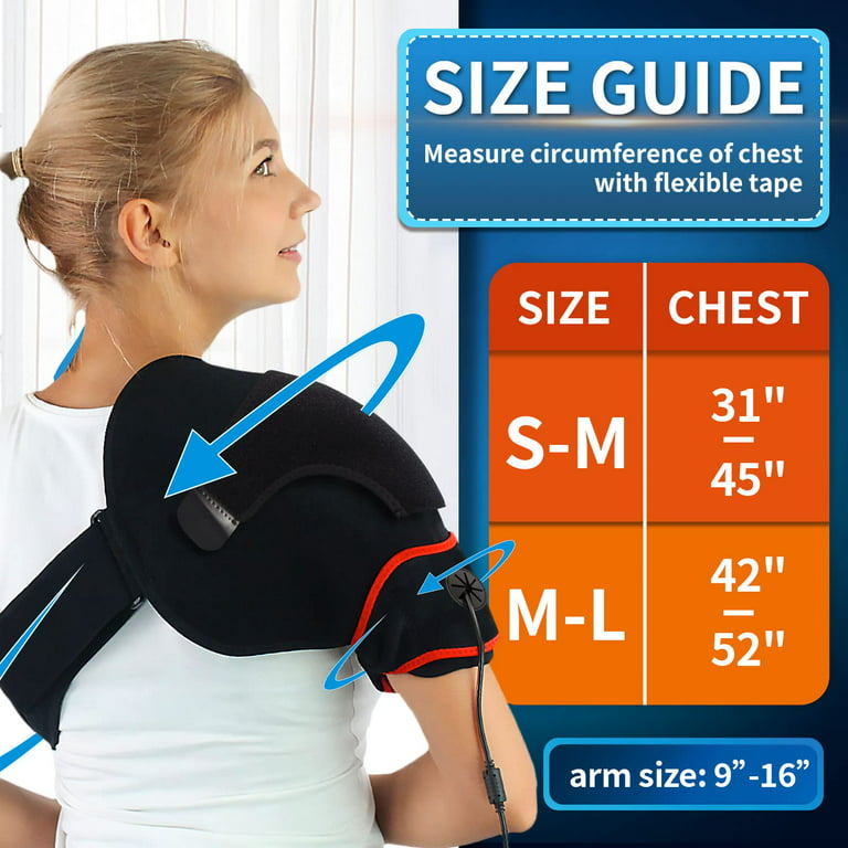 Creatrill Shoulder Heating Pad with Massager for Shoulder Pain Relief Deep  Tissue, Massaging Heating Pad Electric for Frozen Shoulder, Bursitis  Shoulder Arthritis, Tendonitis, Rotator Cuff Pain Relief 