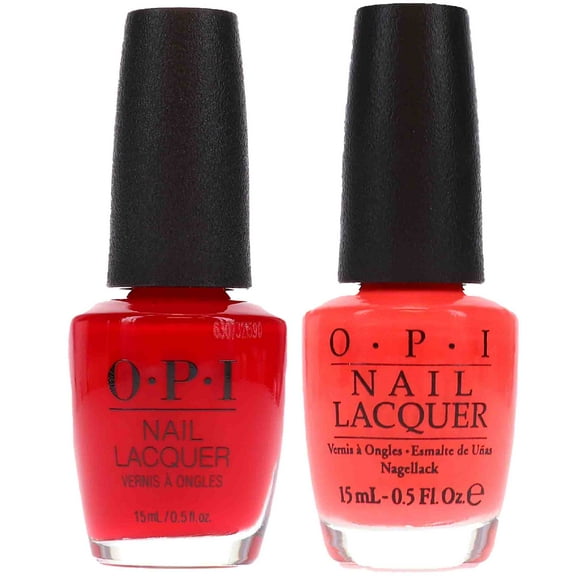 OPI Live Love Carnaval 0.5 oz & Big Apple Red 0.5 oz Red Combo Pack