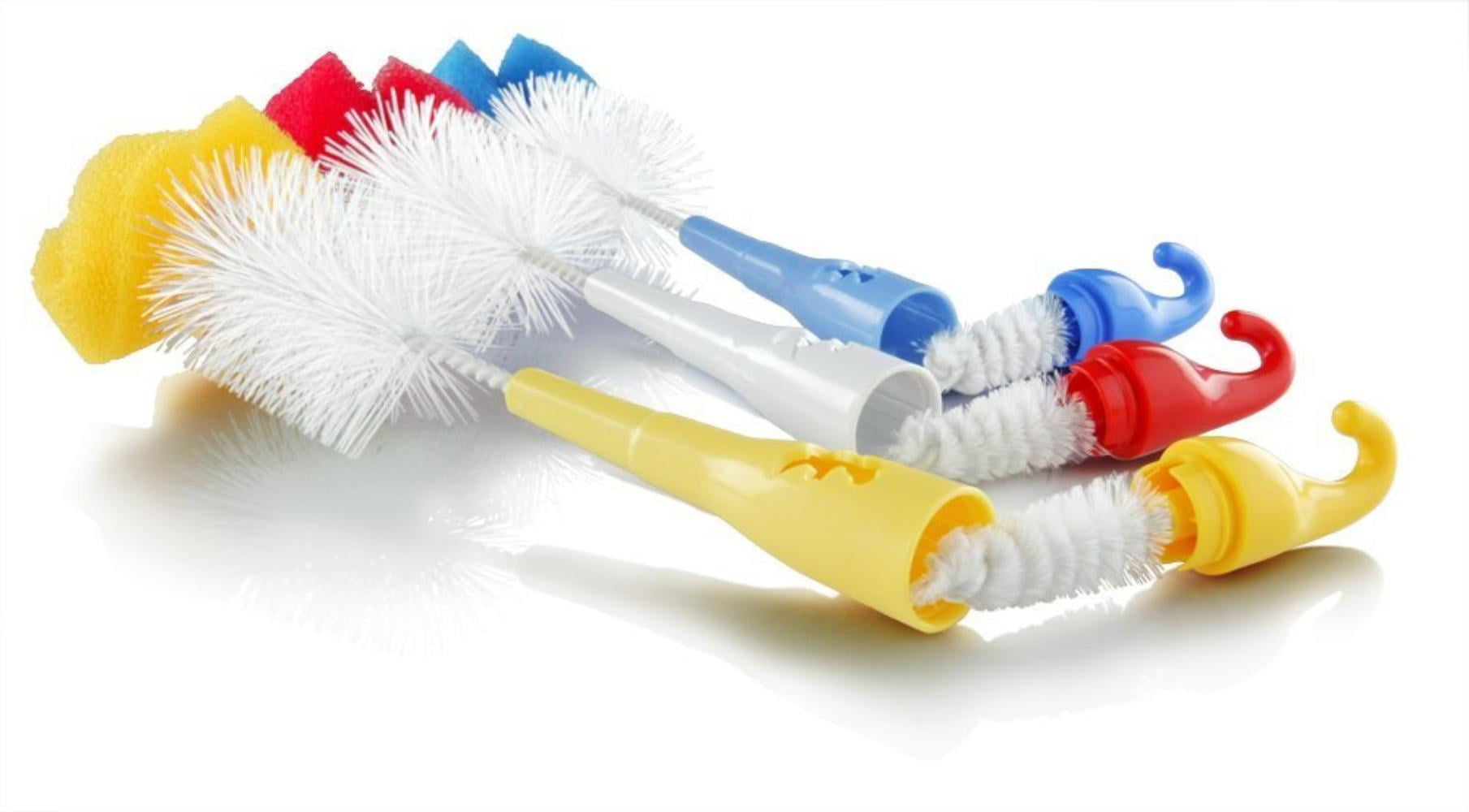 2 Pack Bottle Brush With Sponge, Colors May Vary (Discontinued by