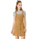 thumbnail image 2 of Día De San Patricio Vestido Tipo Peto Tipo Peto Evasé Con Tirantes De Pana Para Mujer Marrón XL, 2 of 6
