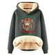 thumbnail image 1 of WILLBEST Sudadera Oversize para Mujer "Have Yourself A Mooey Little Christmas" con Capucha, de Terciopelo Grueso, Cálida y Holgada (Modelo 1375) XXX-Grande, 1 of 3