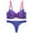 Blue, variant on Lace Bra Women Thin Cup Bralette Shaped Push Up Underwear Set Comfort Everyday Bra Hot Pink