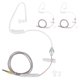 thumbnail image 1 of 3-Pack HRT-1 Wired Cell Phone Earphones with Microphone and 3.5mm Jack, Clear, 1 of 4