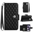 thumbnail image 6 of Allytech Wallet Case for Google Pixel 8, Luxury PU Leather Shockproof Protective Flip Cover for Women Girls, Kickstand Folio Case with Card Slots Holder Wrist Strap Lanyard - Black, 6 of 7