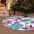 thumbnail image 6 of Rateoe Hawaiian Style Print Christmas Tree Skirt 30" for Xmas Holiday New Year Party Circle Tree Mat Ornaments Decoration, 6 of 7