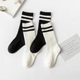 thumbnail image 5 of Kids Child Cotton Stripes Sport Soccer Team Socks Uniform Tube Cute Knee High Stocking for Boys Girls, 5 of 5