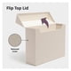 thumbnail image 3 of Caja de almacenamiento SMEAD, con tapa abatible, lino natural, color beige, 3 of 6