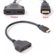 thumbnail image 3 of Câble Adaptateur Répartiteur.HDMI 1 Entrée 2 Sorties pour Moniteur de Bureau pc Portable Meilleur, 3 of 7