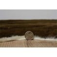 thumbnail image 5 of Linon Faux Hide Polyester Ex Brindle Cowhide Area Rug in Brown, 5 of 8