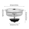 thumbnail image 3 of SHAGUOZHOU 1PCS Stainless Steel Kitchen Filter Sewer Garbage Stainless Steel Filter -clogging Filter For Vegetable Washing Kitchen Filter Mesh with Rack 360 Strainer Drainer Fr, 3 of 7