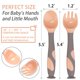 thumbnail image 5 of Utensilios para bebés Cucharas Tenedores con estuche seguro de viaje para bebés pequeños Niños Alimentación Cuchara de entrenamiento Fácil agarre Flexible Perfecta autoalimentación Sincero Hogar, 5 of 8