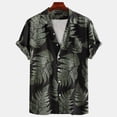 thumbnail image 2 of LEEYNEER Pants Mens tops Casual Men‘S Fashion and Comfortable Short-Sleeved Single-Breasted Shirt top, 2 of 3