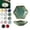 Emerald Green, variant on Ceramic Mahjong Dice Dish for American Game Tables, Ceramic Tile & Chip Tray for Game Night, Trinket Tray with Tile Holder for Coins, Markers, Jewelry, Accessories & Decor