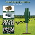 thumbnail image 5 of Fence Post Driver 37LB T Post Driver with Handle Green Heavy Duty Hand Post Pounder with Handle for U Fence Post Wooden Post, 5 of 7