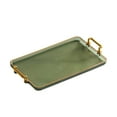 thumbnail image 4 of Luxury Home Serving Tray Countertop Organizer Rectangular Food Cup Serving Tray Green, 4 of 6