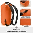 thumbnail image 4 of Mochila STOVER, impermeable, con la parte superior enrollable, flotante, color naranja, 4 of 9