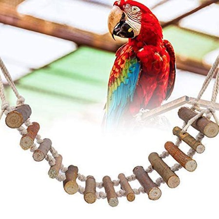 Tatum88 Parrot Toy, Bird Ladder Cage Accessories Bird Cage Bird Bridge ... - Large Parrot Cage Rope Ladder Attachments