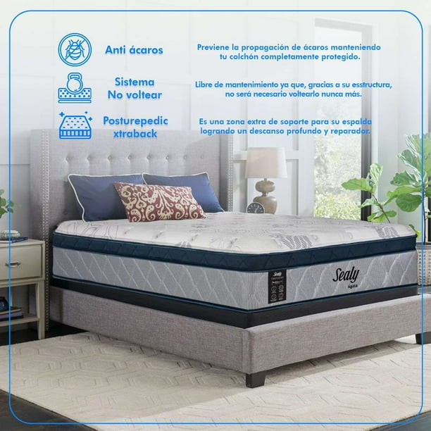 Colchón Individual Sealy Ágata Bodega Aurrera en línea