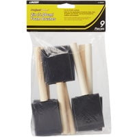 Linzer Project Select High Density Foam Brush Set - Closed Foam - 9 Pack, 2 In, Multicolor