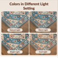 thumbnail image 7 of Design&I 6'x9' Ultra Soft Area Rug, Oriental Vintage Medallion With Distressed Boho Southwestern None Fluffy Washable Non Shedding for Guest Room Bedroom Living Room, 7 of 7