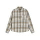 thumbnail image 1 of Blusa y camisa de manga larga con cuello vuelto para hombre, blusa informal a cuadros a la moda con botones y cuello vuelto, blusa de poliéster para hombre, 1 of 8