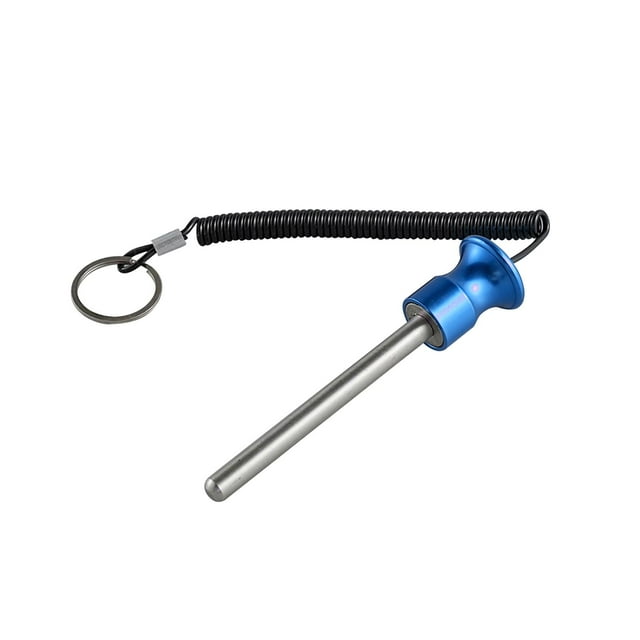 Weight Stack Pin with Pull Rope Locking Cable Gym Equipment Replacement Part Blue 10mmx105mm