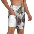 thumbnail image 3 of Gaeub Vintage Butterflies Mens Swim Trunks Stretch Beach Shorts Quick Dry for Men Swim Shorts Swimwear with Pockets- Medium, 3 of 9