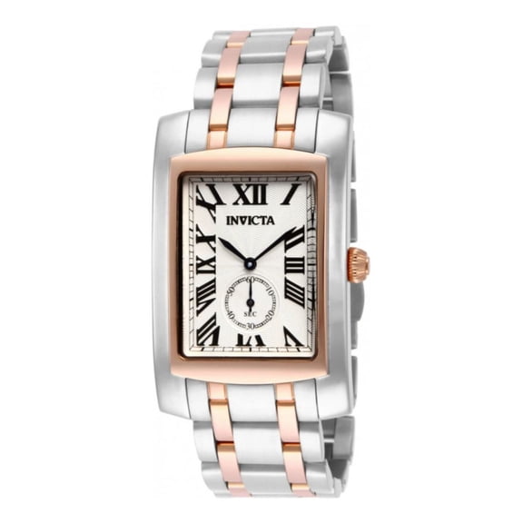 Invicta Men's 14699 Cuadro White Dial Two-Tone Stainless Steel Watch