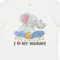 thumbnail image 4 of Inktastic I Love My Mommy Cute Elephants with Moon and Stars Boys or Girls Baby T-Shirt, 4 of 5