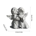 thumbnail image 3 of Angels Resin Statue Figurine,Adorable Angel Sculpture Memorial Statue for Coffee Table, Book Shelf Decor Accents, 3 of 6