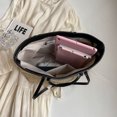 thumbnail image 2 of Bolso Mano Tejido PU para Mujer Elegante Viajes Al Aire Libre (), 2 of 8