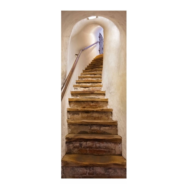 Peel and Stick Wall Murals for Doors 2-Piece PVC Removable Waterproof Self-Adhesive Decals Set