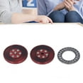 thumbnail image 4 of Haptic Coin, Mellow Unique Pattern Ergonomic Metal Push Slider Coin Toy  For Office Work Blue,Red, 4 of 8