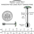 thumbnail image 5 of Body Candy 14G Women 316L Stainless Steel Reverse Alien UFO Abduction Mens Barbell Tongue Ring Body Piercing Jewelry 5/8?, 5 of 8