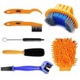 thumbnail image 1 of Generic Bicycle Chain Cleaning Kit - 7-Piece Maintenance Tool Set for Mountain Bikes with Nylon Brushes and Accessories for Effective Care and Cleaning, 1 of 7