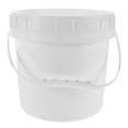 thumbnail image 1 of LABSERRON Plastic Food Storage Container White Plastic Bucket With Lid For Home Kitchen And Restaurant 1Pcs, 1 of 8
