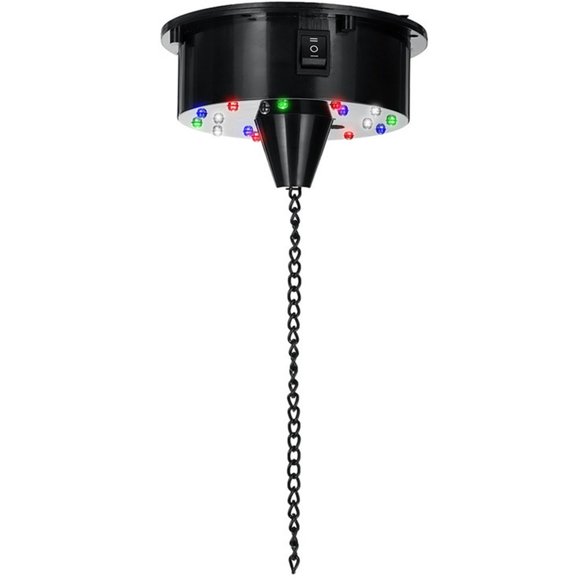 MesaSe Mirror Ball Motor 3RPM Powered Sound Control Rotating Motor Mirror Reflection Ball Hanging Support for Disco Party Night Club Bar Holiday Party light